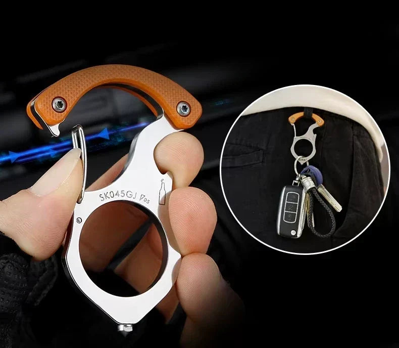 Portable Emergency Glass Breaker & Personal Safety Tool with Spring Clip for Car, Travel & Everyday Carry
