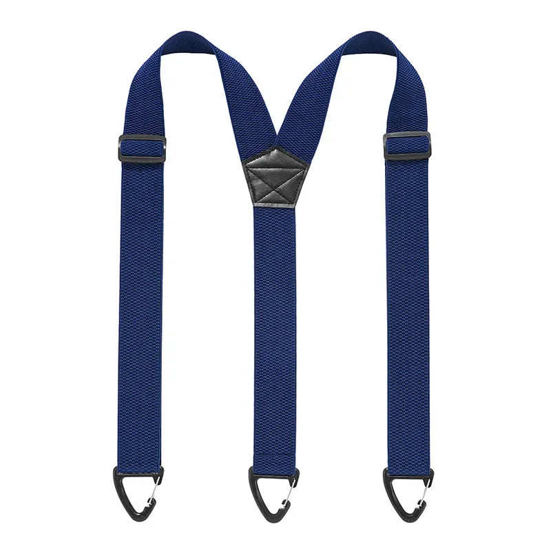 Adjustable Work Suspenders with Metal Clips – X-Back & Y-Back Designs for Men