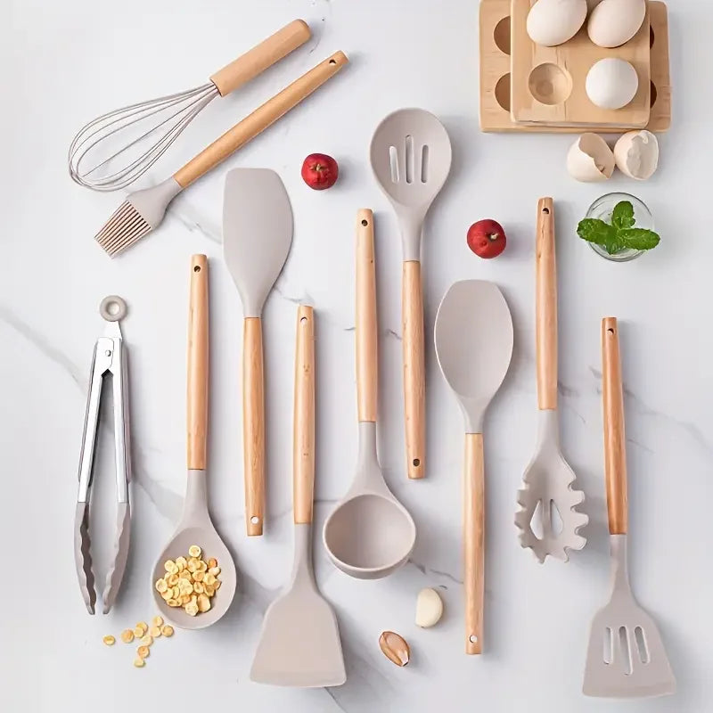 SILCRAFT – Heat-Resistant Silicone Utensil Set for Daily Use