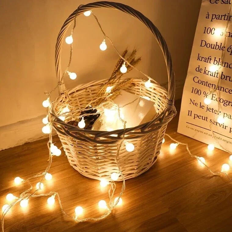 LED Fairy Light Strand 20 Feet Warm White USB Powered with Switch for Bedroom Patio Wedding Party Garden Indoor Outdoor Ambient Lighting Dec