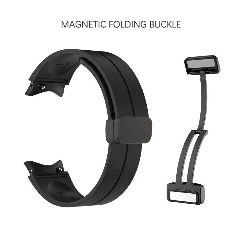 Silicone Sport Strap for Samsung Galaxy Watch 4, 5, 6 – Adjustable Quick-Release Wristband, Sweat-Resistant & Waterproof, Multiple Colors