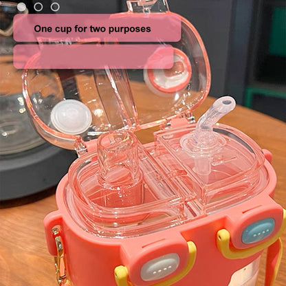 Hydration Buddy | Kids Water Bottle with Double-Bin Design | Eco-Friendly & Fun Hydration Solution