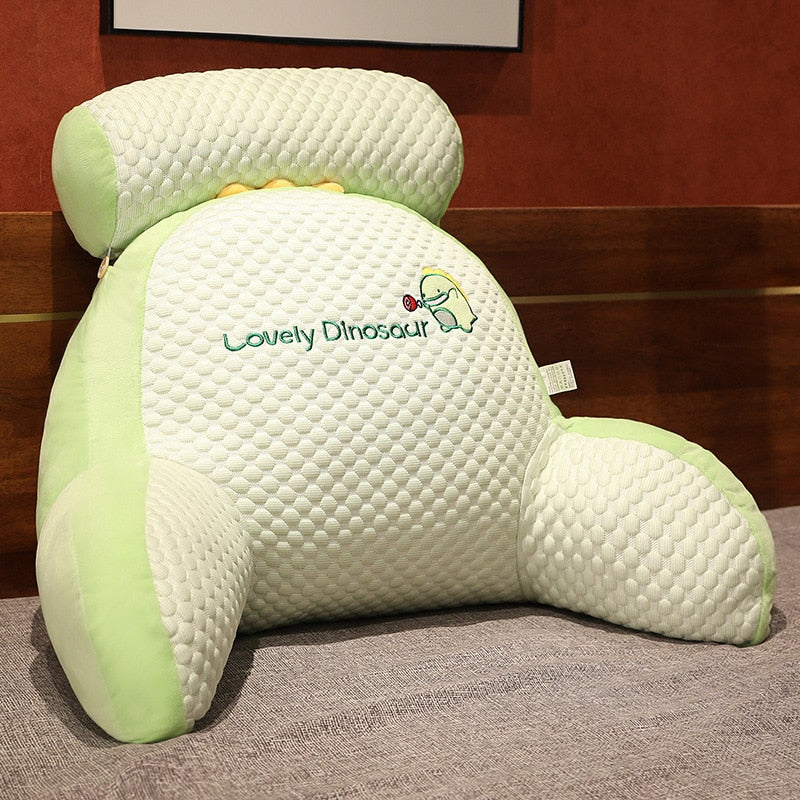 Cartoon Character Backrest Cushion with Lumbar Support – Extra Plush Reading Pillow for Couch, Bed & Gaming Chair – 28×20×10 or 24×18×8