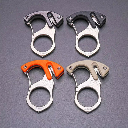 Portable Emergency Glass Breaker & Personal Safety Tool with Spring Clip for Car, Travel & Everyday Carry
