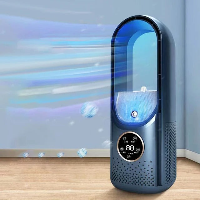 Personal Desktop Evaporative Cooler USB Powered 12 inch Portable 6-Speed Fan with Remote Control for Bedroom Office Dorm Room Small Space Co