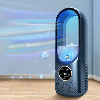 Personal Desktop Evaporative Cooler USB Powered 12 inch Portable 6-Speed Fan with Remote Control for Bedroom Office Dorm Room Small Space Co