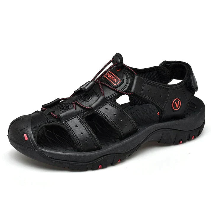 Men's Arch Support Slip-On Sandals – Cushioned Footbed, Anti-Slip Tread for All-Day Walking & Hiking