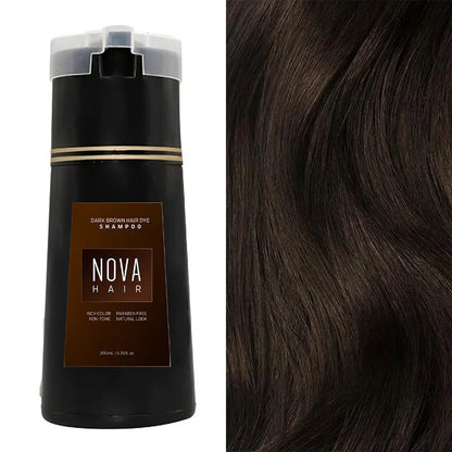 Hair Color Shampoo 6.8 fl oz – Vibrant Tones in One Step for All Hair Types, Easy Application No Mess