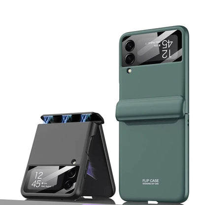 Galaxy Z Flip 4 Heavy-Duty Protective Case – Full-Coverage Shell with Wireless Charging Support & Impact-Resistant Corners for Samsung