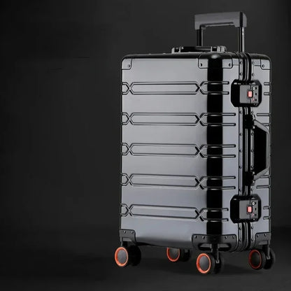 Hardshell Spinner Suitcase Aluminum-Magnesium TSA Lock 360° Wheels Travel Luggage Carry-On for Business Trips Vacations