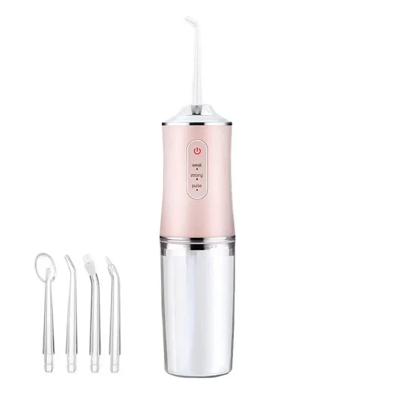 Water Flosser for Travel with Four Replacement Cleaning Heads