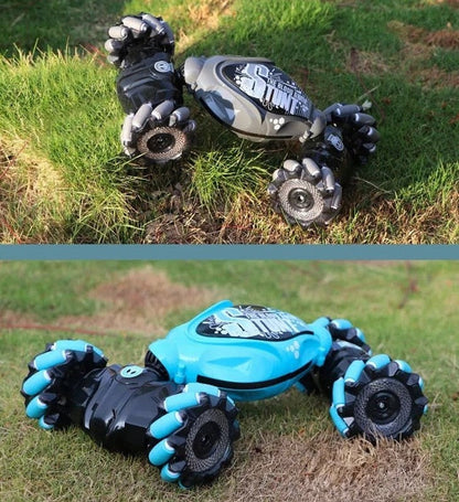 Hand Gesture Controlled Off-Road Monster Truck 4WD All-Terrain RC Vehicle for Kids and Adults Indoor Outdoor Racing Blue Red Gray