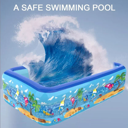 Ortekor Inflatable Pool | Children's Paddling Pool with Cartoon Design | Durable PVC for Endless Summer Fun
