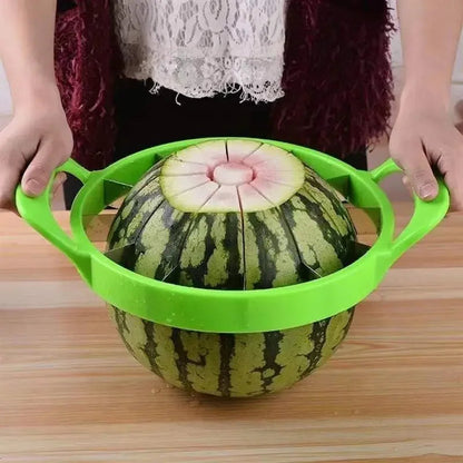Fresco Fruit Slicer - Stainless Steel Blades, 8 or 12 Cuts for Watermelon and Apple