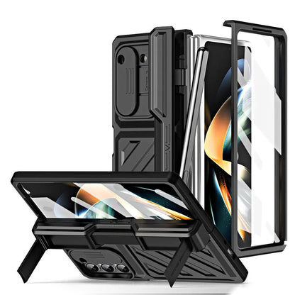 Foldable Phone Armor Case with Built-In Screen Guard & Kickstand for Samsung Galaxy Z Fold 4 / Z Fold 5 – Drop-Tested Protection