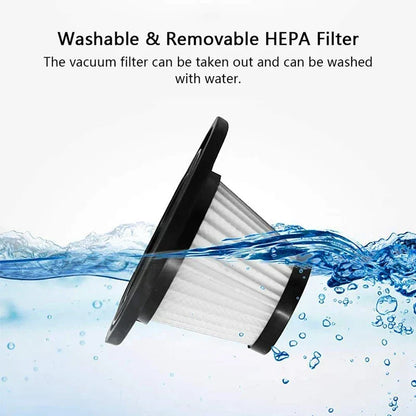 Cordless Handheld Vacuum Cleaner 120W Cyclonic Suction Rechargeable Battery 30 Min Runtime for Home Car Upholstery Pet Hair