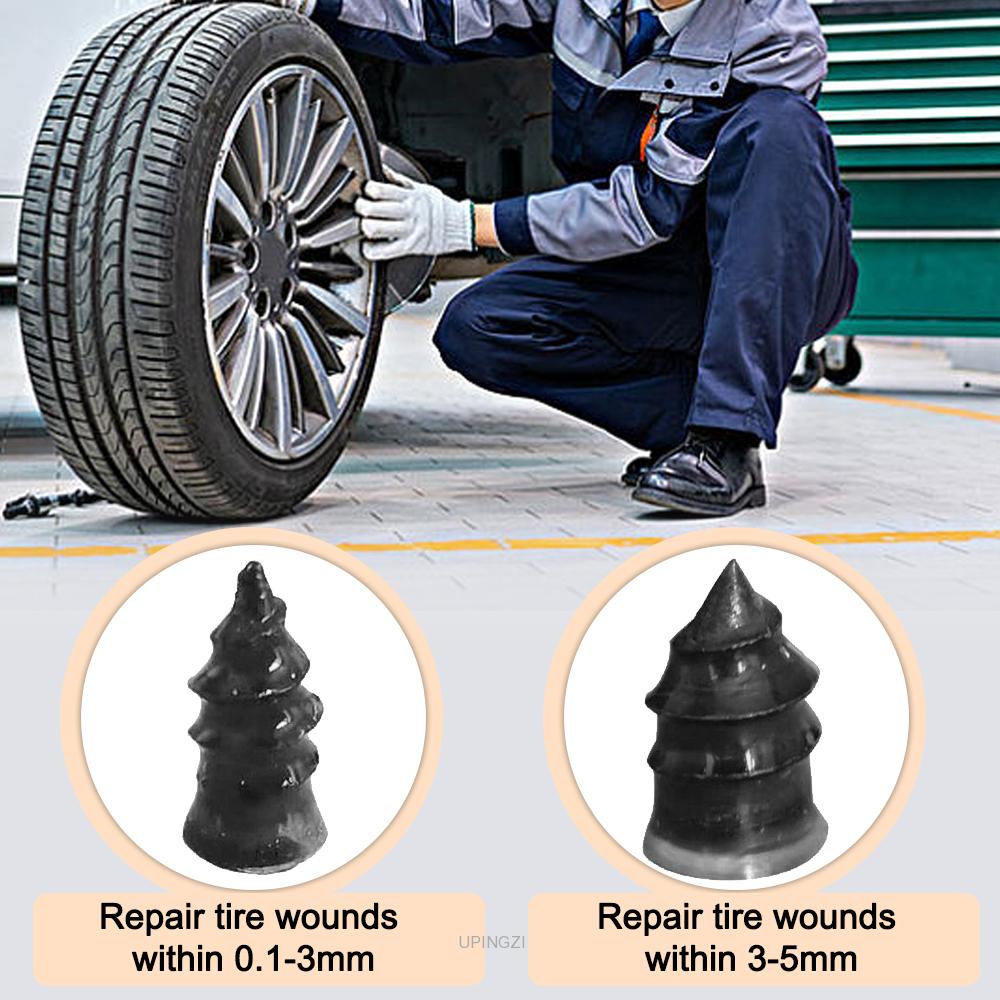 Tubeless Tire Repair Screws for Cars, Trucks & Motorcycles – Professional Rubber Plugs for Puncture Repair