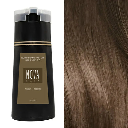 Hair Color Shampoo 6.8 fl oz – Vibrant Tones in One Step for All Hair Types, Easy Application No Mess