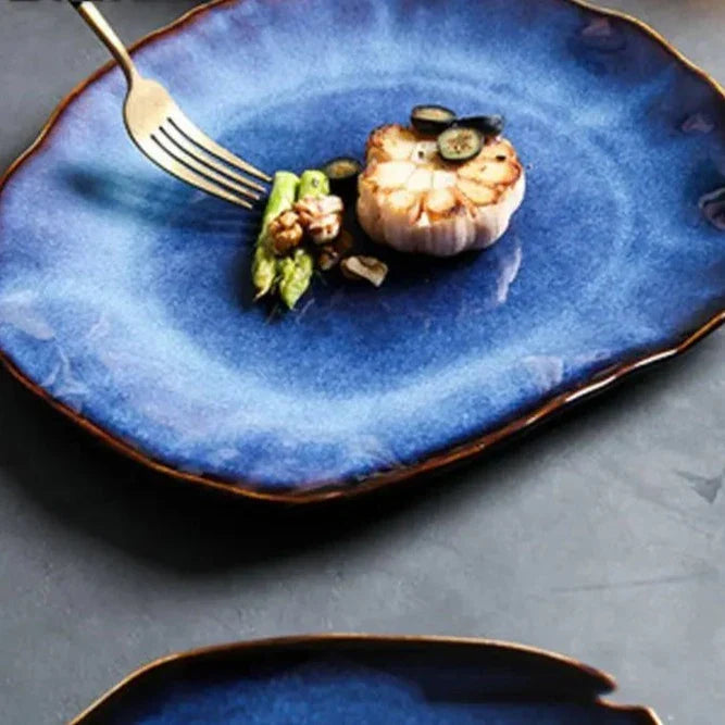 Artisan Bone China Dinner Plates 10.5 Inch Set Hand-Painted Multicolor Ceramic Tableware for Everyday Family Meals Holiday Hosting