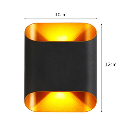 LED Outdoor Wall Sconce Weatherproof Up Down Light Aluminum Fixture for Patio Entry Garage Commercial Exterior Lighting