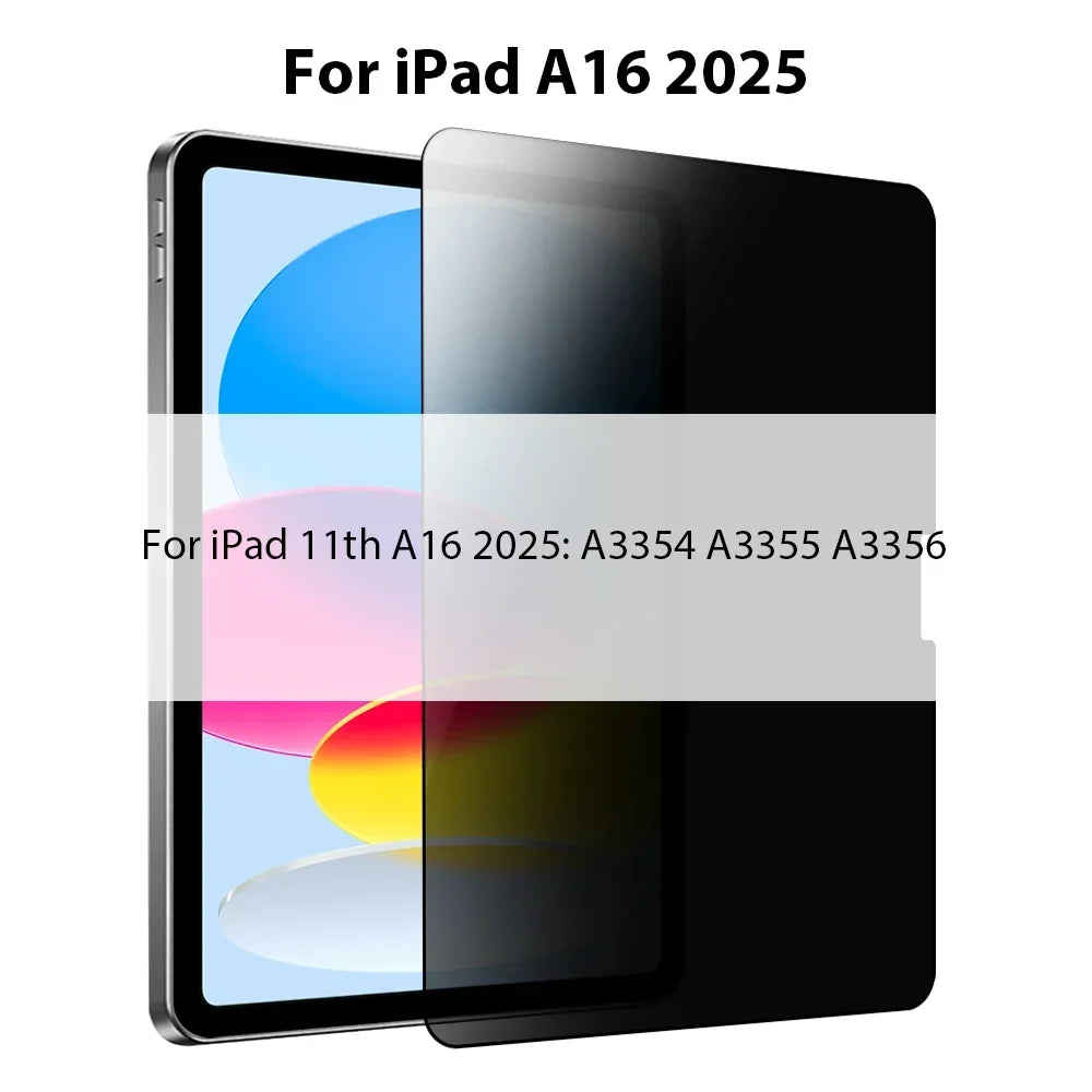 Anti-Spy Tempered Glass iPad Shield – Privacy Viewing Angle Control Screen Guard
