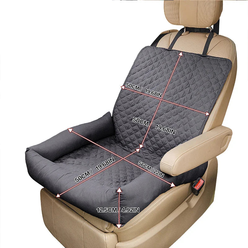 Dog Car Seat Cover, Waterproof Car Seat Cover for Dogs, Back Seat Cover for Dogs with Portable Travel Bed