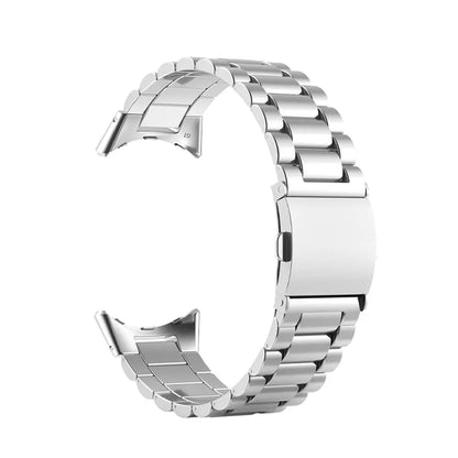 Steel Bracelet-Style Band for Google Pixel Watch & Pixel Watch 2 – Secure Link Design – Compatible with 41mm Case – 8 Finishes – Clasp