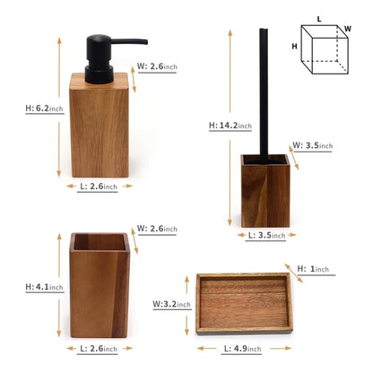 SOAPFLOW – Bathroom Set with Soap Dispenser & Toothbrush Holder