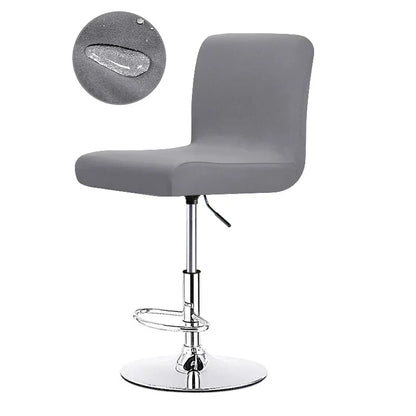 Stretch Bar Stool Cover | Universal Fit Chair Slipcover for Kitchen Counter Stools, Dining Room & Home Bar Seating Protection | Waterproof