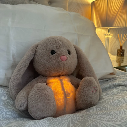 Breathing Plush Sleep Soother with Gentle Lights & Sounds for Anxiety Relief & Restful Sleep