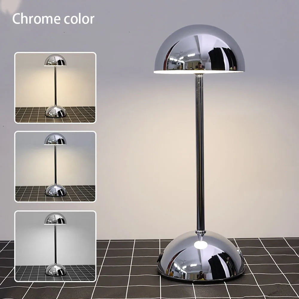 LED Touch Table Lamp with USB Rechargeable Battery and 3 Lighting Colors