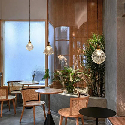 Clear Glass Hanging Lamp E27 Socket 6 in Diameter Scandinavian Style for Dining Room Kitchen Island Over Table Adjustable Cord Modern Minima