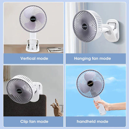 Versatile 4-in-1 Portable Fan with Adjustable Speeds & Quiet Operation for Ultimate Comfort