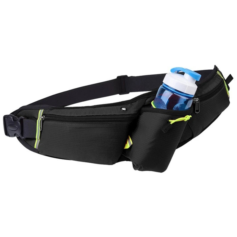 Hydration Waist Pack for Jogging, Hiking & Cycling – Lightweight Waterproof Running Belt with Drink Holder