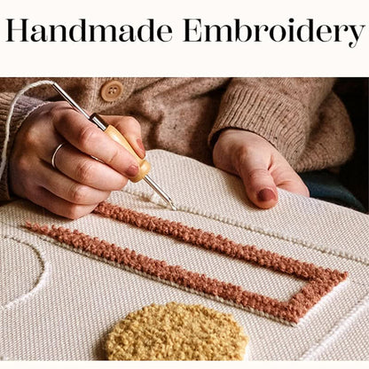 EMBROIDERLIVA – Embroidered Throw Pillow Cover for Cozy Decor