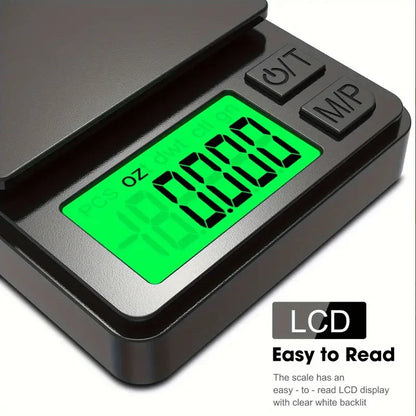 Digital Pocket Scale 1000g x 0.1g Precision Kitchen Food Jewelry Scale with Backlit LCD Display for Travel Weighing Grams Ounces