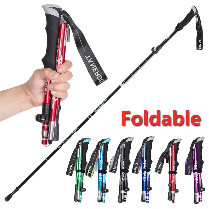 Adventure Trek | Ultralight Telescopic Trekking Poles with Adjustable Length | Durable Support for Hiking and Mountaineering