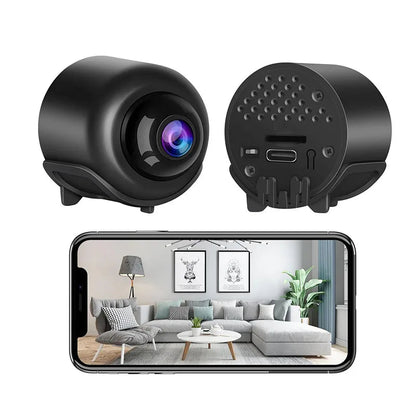 Compact Indoor Security Camera | 1080P HD Video & Night Vision | WiFi Connectivity for Clear Surveillance