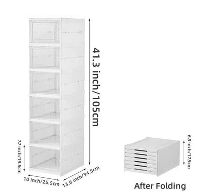 SHOECRATE – Transparent Shoe Organizer Cabinet Space Saver