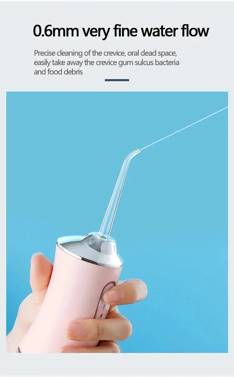 Water Flosser for Travel with Four Replacement Cleaning Heads