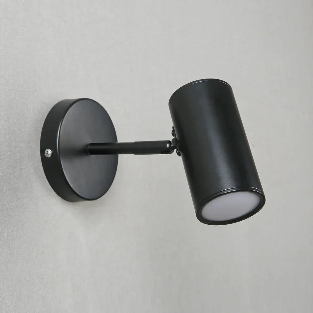 Adjustable Rotating Metal Wall Sconce with Integrated LED for Bedroom Reading Accent Lighting Hallway Art Display Task Light