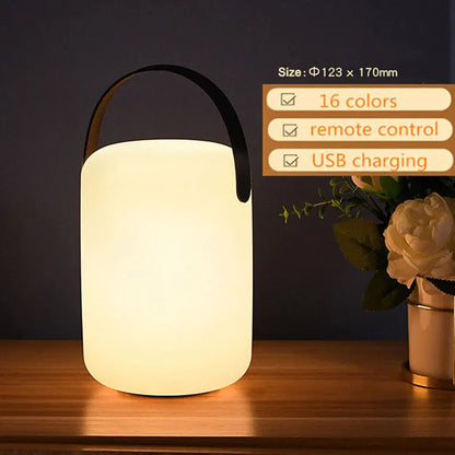 Rechargeable LED Mood Lamp 10 inch Cordless Waterproof 8-Color Remote-Controlled Accent Light for Deck Patio Poolside Backyard Entertaining