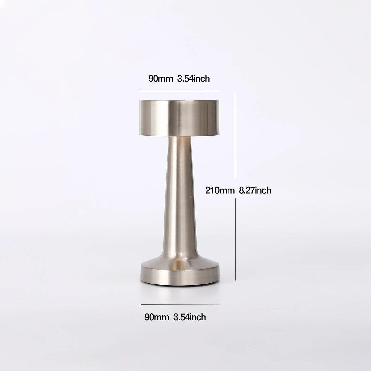 Rechargeable LED Desk Lamp with Touch Control – 3 Color Temperatures, Cordless Metal Task Light, 12-Hour Battery Life for Bedroom, Office, W