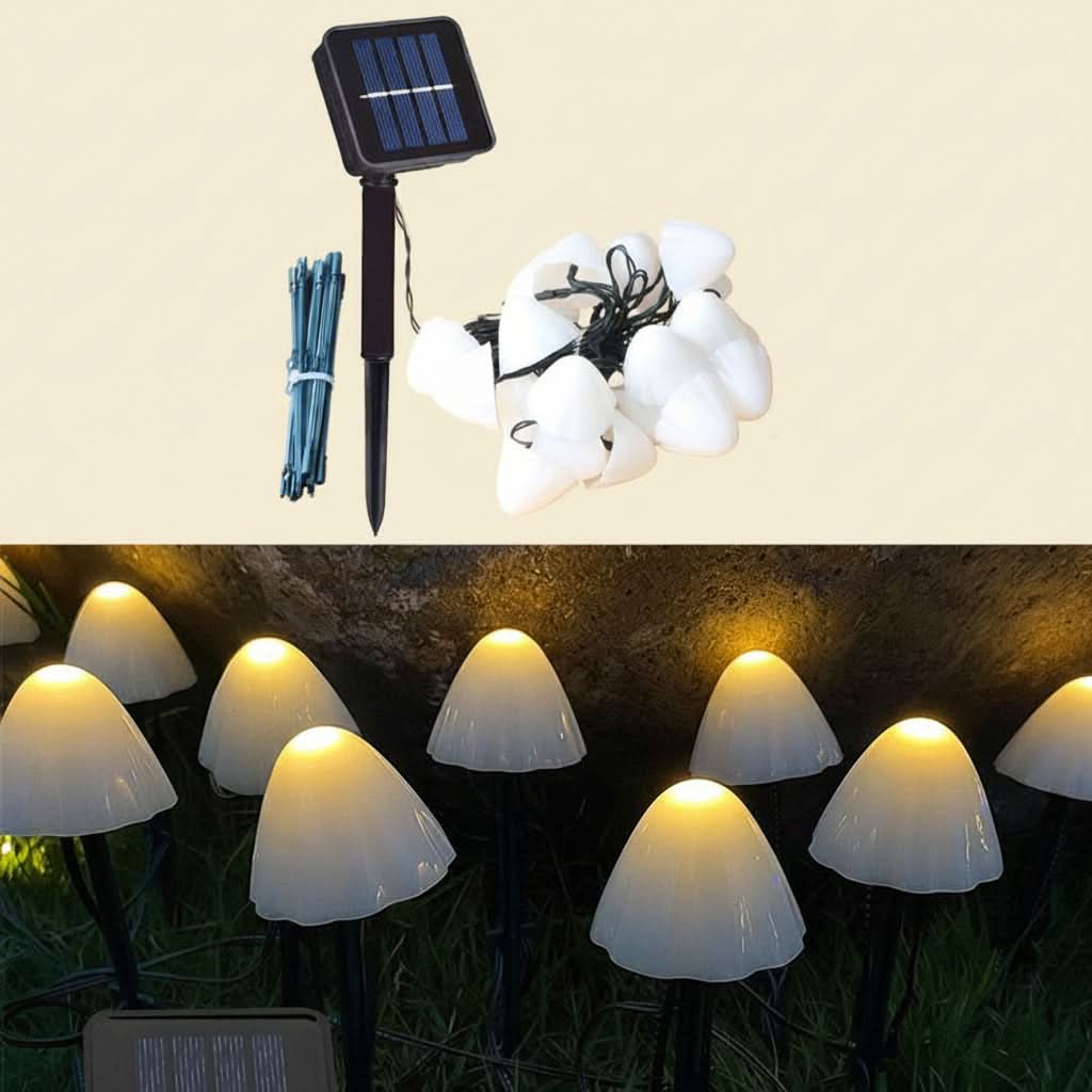 MUSHLIVA – Solar Mushroom Fairy Lights for Garden Landscapes