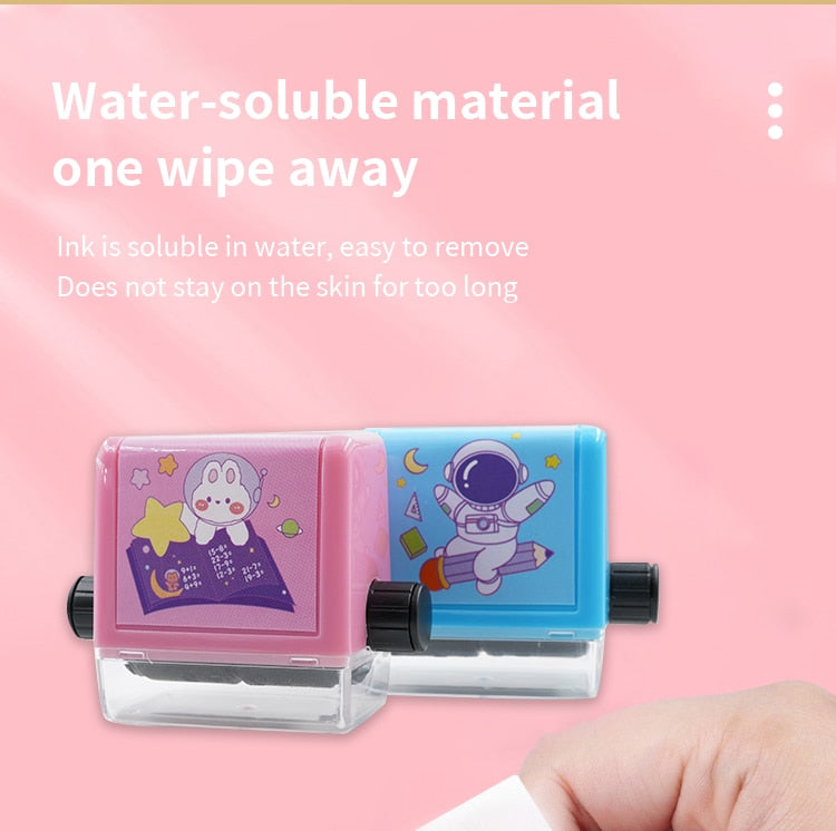 Handheld Arithmetic Stamp Roller for Kids Elementary School Homework Practice & Learning