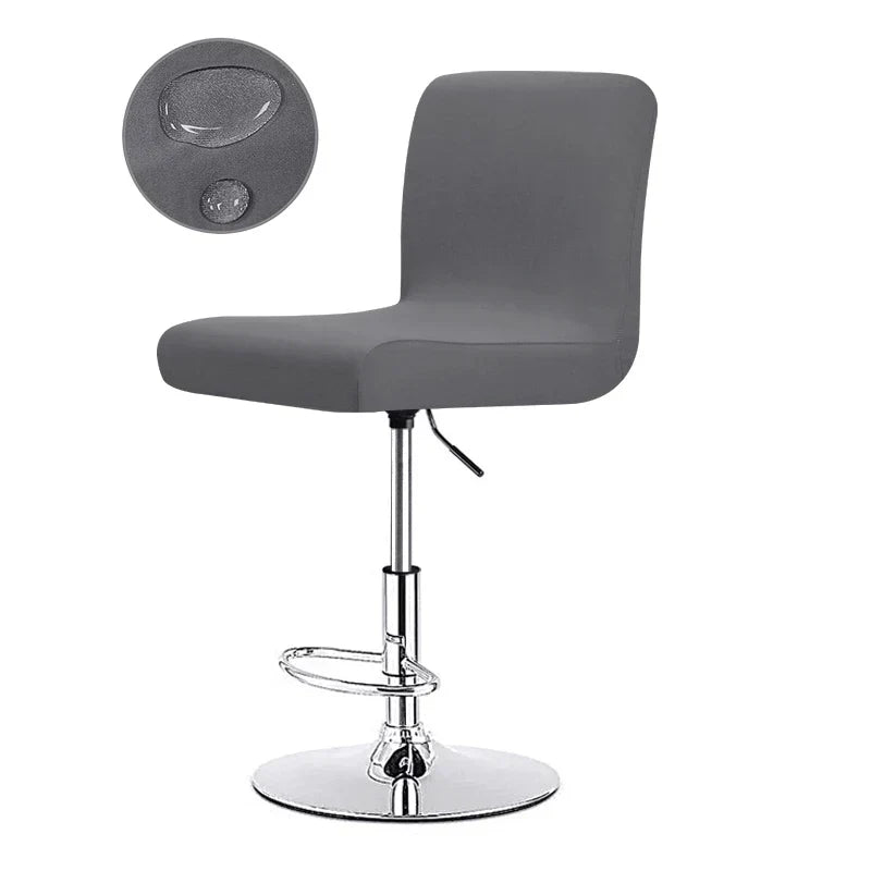 Stretch Bar Stool Cover | Universal Fit Chair Slipcover for Kitchen Counter Stools, Dining Room & Home Bar Seating Protection | Waterproof
