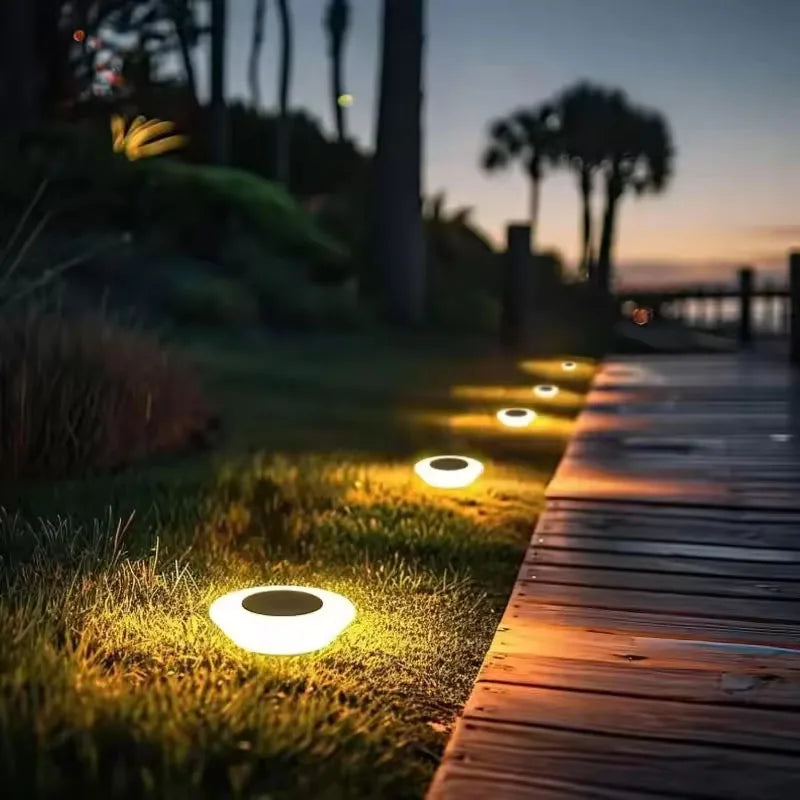 4-Pack Solar Stake Lights for Walkways Gardens Yards Driveways Patios Landscape Illumination Weather-Resistant Dusk-to-Dawn Auto On/Off
