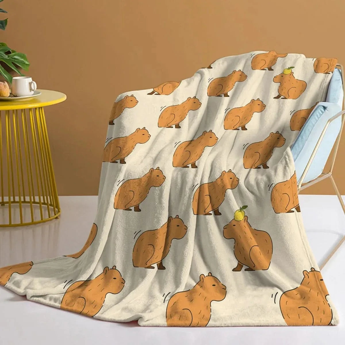 CAPYCHARM – Capybara Blanket for Playful Home Comfort