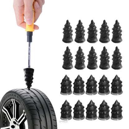 Tubeless Tire Repair Screws for Cars, Trucks & Motorcycles – Professional Rubber Plugs for Puncture Repair