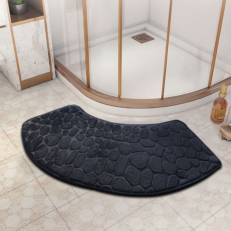 VELVOSTONE – 3D Non-Slip Velvet Bath Mat Quick-Dry Design